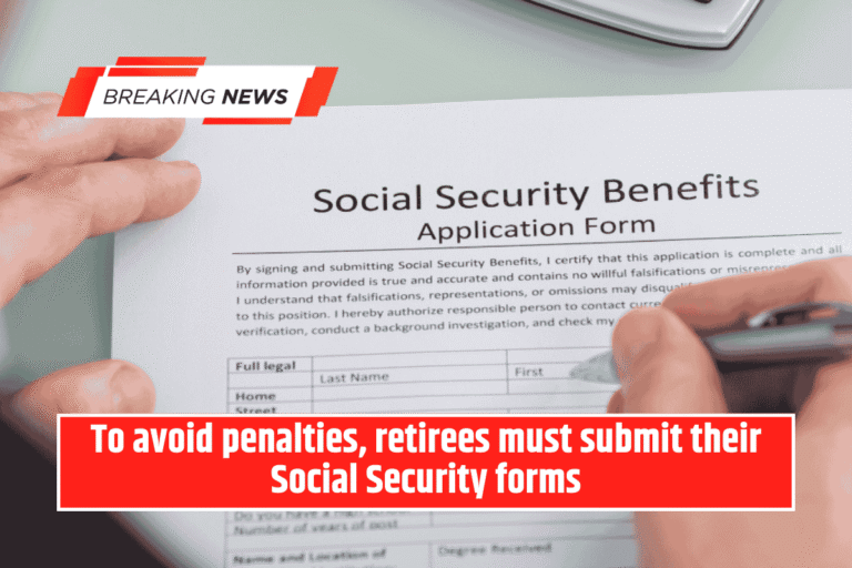 To avoid penalties, retirees must submit their Social Security forms