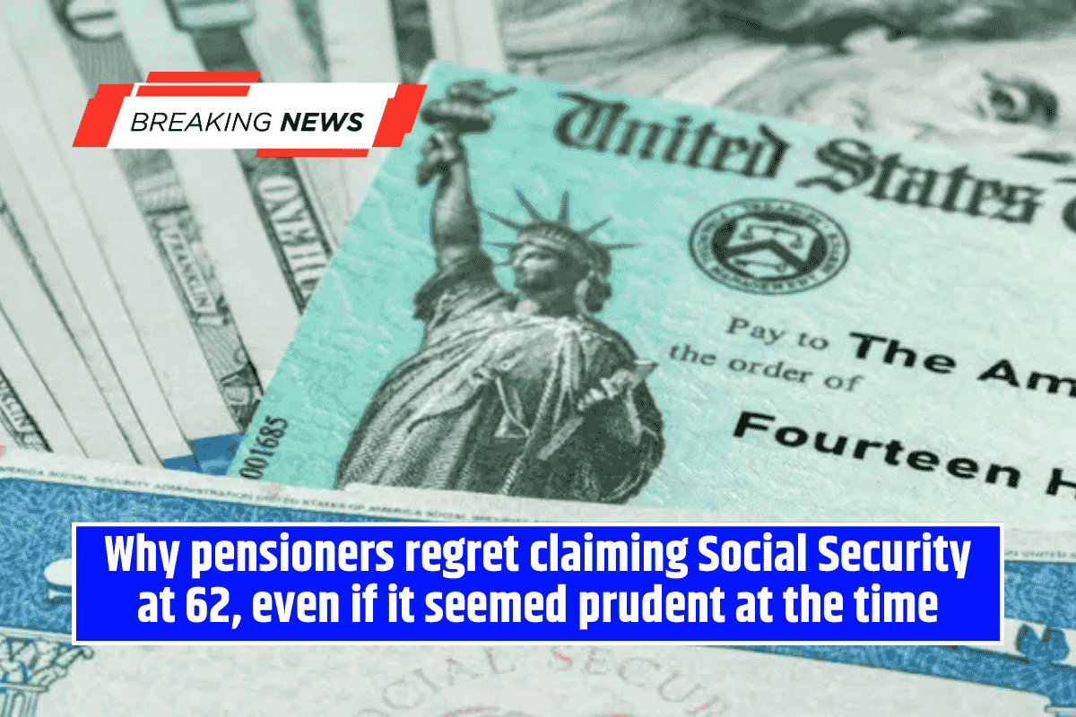 Why pensioners regret claiming Social Security at 62, even if it seemed prudent at the time