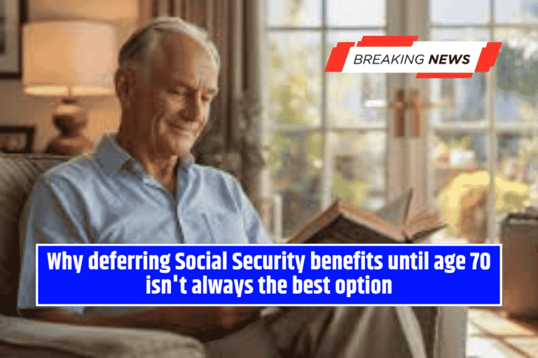 Why deferring Social Security benefits until age 70 isn't always the best option